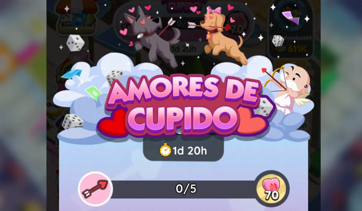 Amores de Cupido Monopoly GO: Metas Y Recompensas