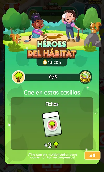 Héroes del Hábitat Monopoly GO: Metas Y Recompensas 2 Monopoly GO Héroes del Hábitat (Habitat Heroes): Lista de Metas Y Recompensas