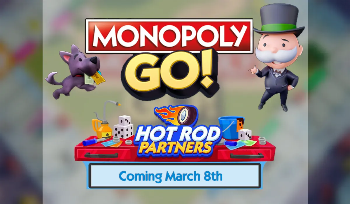 Hot Rod Partners Evento de Socios en Monopoly GO