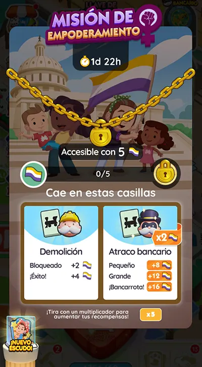 Misión de Empoderamiento Monopoly GO: Metas Y Recompensas 2 Monopoly GO Misión de Empoderamiento (Empowering Quest): Lista de Metas Y Recompensas