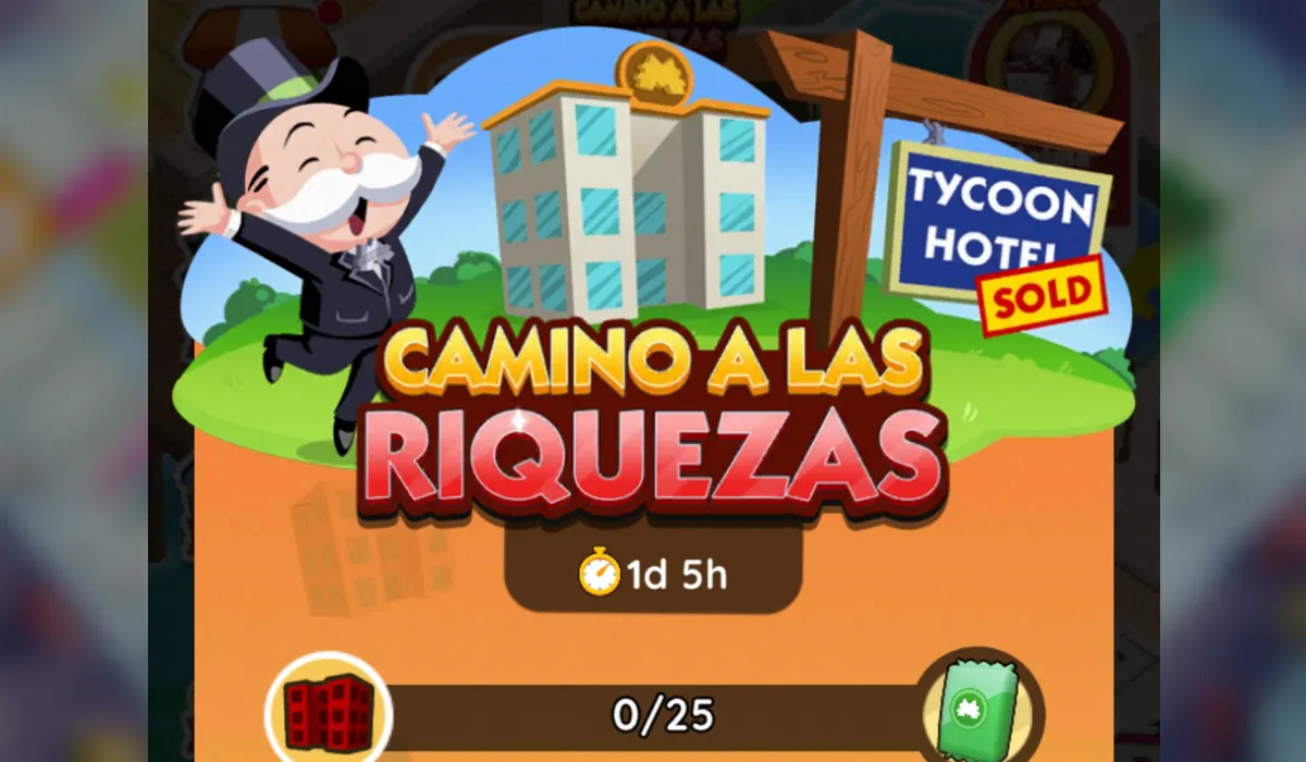 Camino a las riquezas Monopoly GO: Metas Y Recompensas
