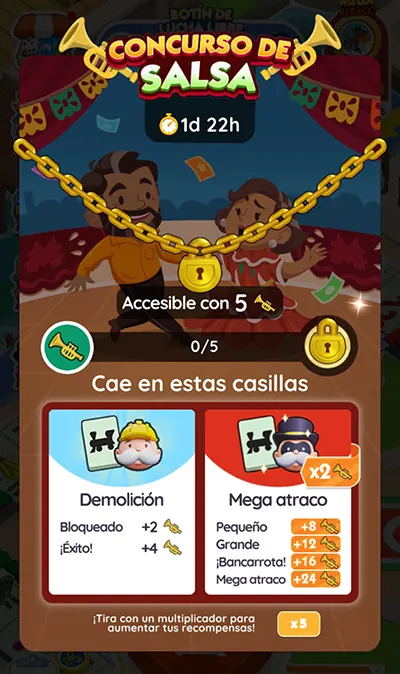 Concurso de Salsa en Monopoly GO: Recompensas y metas 2 Monopoly GO Concurso de Salsa (Salsa Contest): Recompensas y metas
