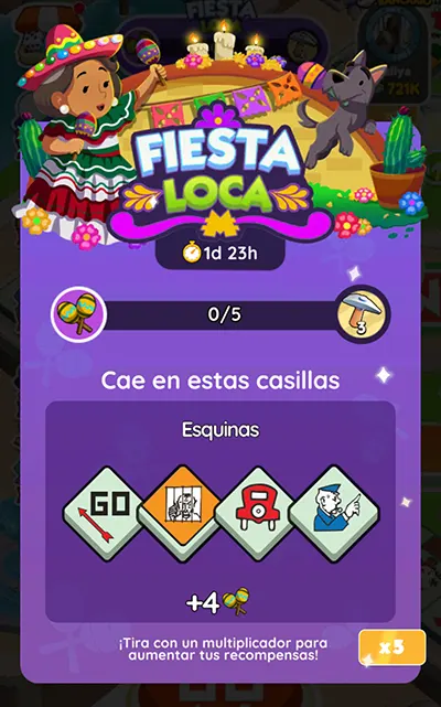 Monopoly GO Fiesta Loca: Recompensas y metas