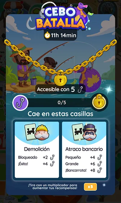 Cebo Batalla Monopoly GO: Recompensas Y Metas 2 Cebo Batalla Monopoly GO: Recompensas Y Metas