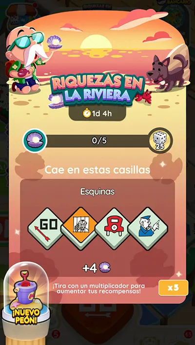 Riquezas en la Riviera Monopoly GO: Recompensas y metas 2 Monopoly GO Riquezas en la Riviera (Riviera Riches): Recompensas y metas