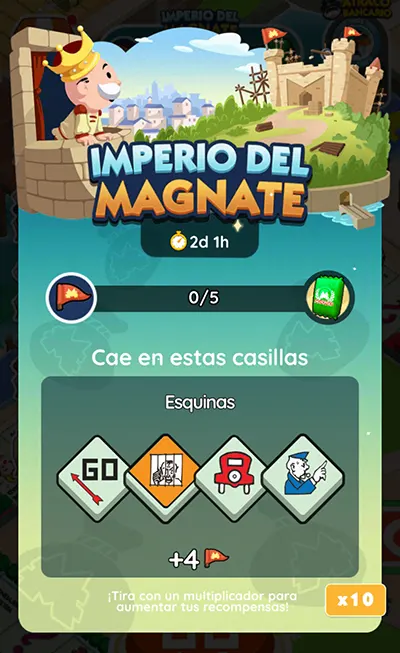 Monopoly GO Imperio del Magnate (Tycoon Empire): Lista Completa de Recompensas e Hitos