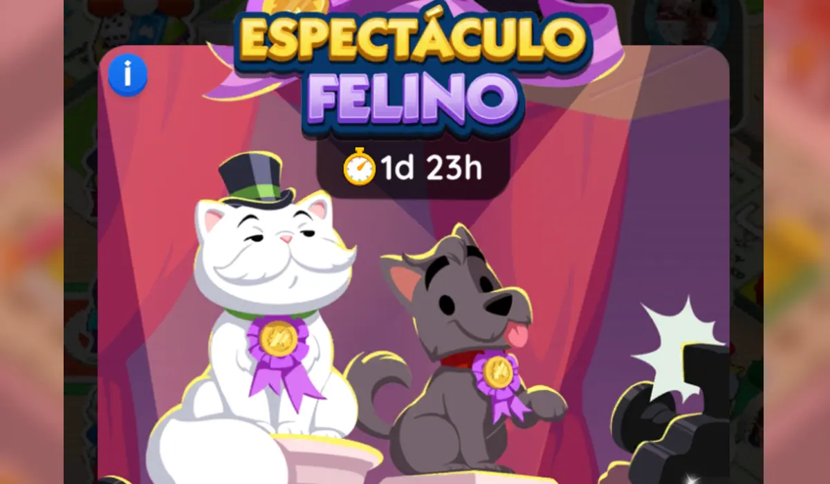 Espectáculo Felino Monopoly GO: Recompensas y Metas