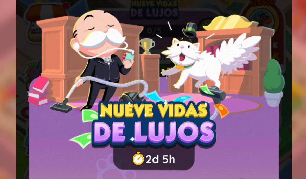 Nueve vidas de Lujos Monopoly GO: Recompensas y Metas