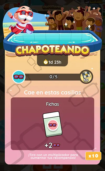 Monopoly GO Chapoteando (Making a Splash): Hitos y Recompensas