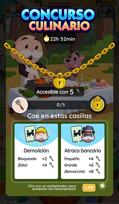 Concurso culinario Monopoly GO!: Hitos y Recompensas 2 Monopoly GO! Concurso culinario (Camp Cook-Off): Hitos y Recompensas