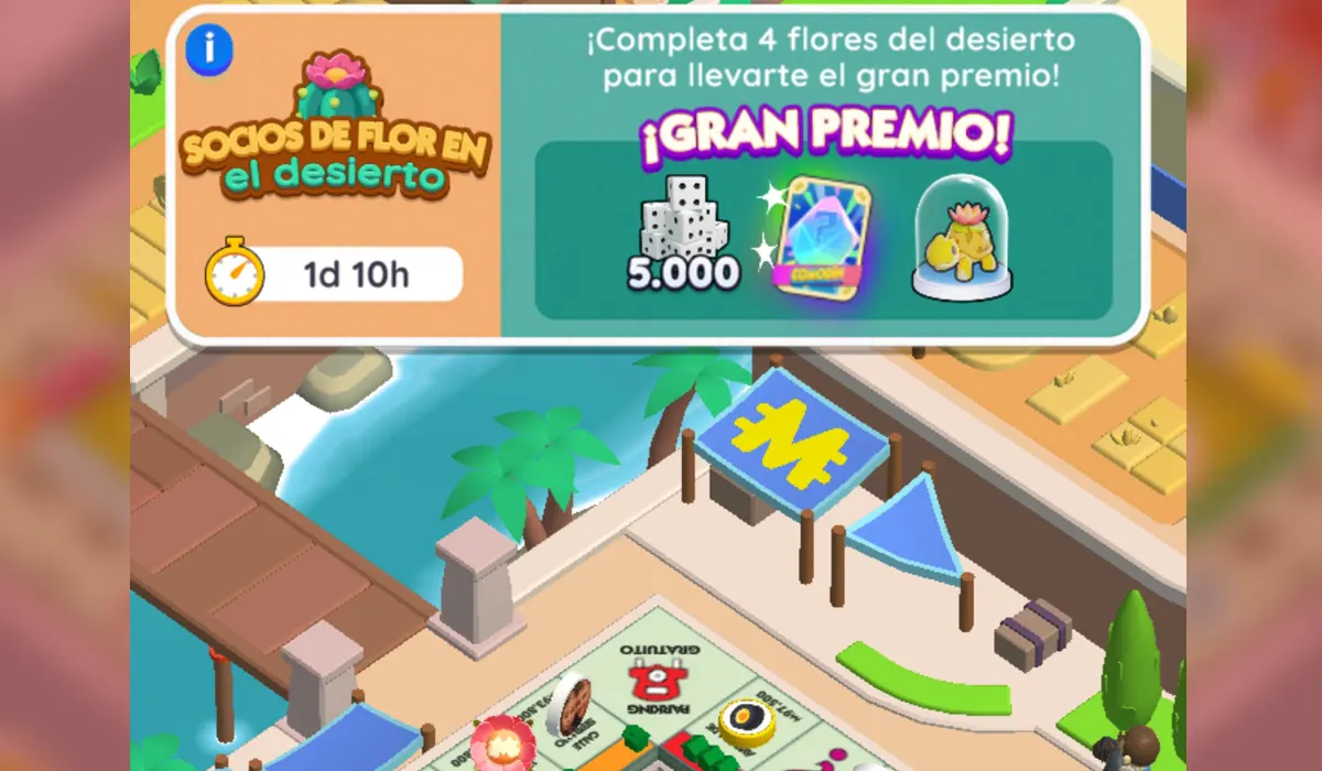 Socios de Flor en el Desierto Monopoly GO: Hitos y Recompensas